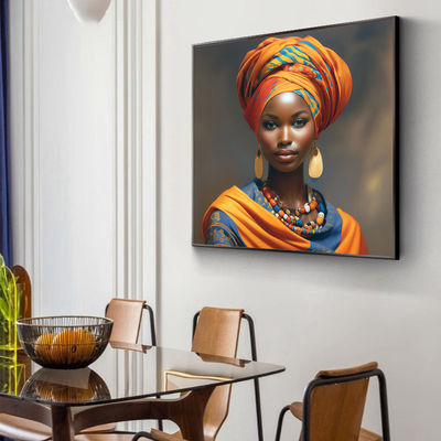 Classical Giclee Painted Portrait Oil Painting Customized Size Portrait Canvas Wall Art