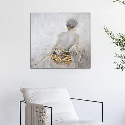 Hand Painted Canvas Oil Painting for Landscape Decoration without Frame Featuring Modern Large Flower