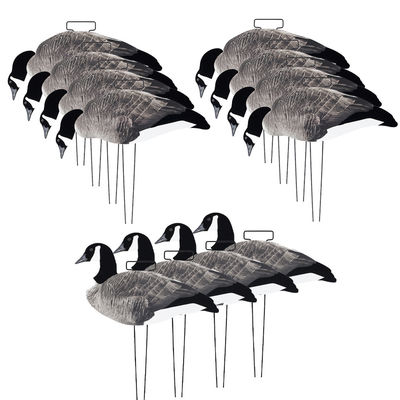 Lightweight 3D Lifelike Hunting Decoy Silhouett Canada Goose with Flocked Head and Tail