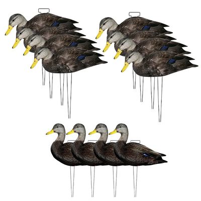 Waterproof Plastic Black Duck Silhouette Decoys for Hunting Custom Multiple Style