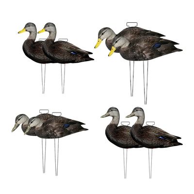 Waterproof Plastic Black Duck Silhouette Decoys for Hunting Custom Multiple Style