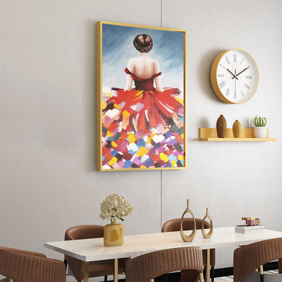 Custom Design Hand Painted Realist Portrait Oil Painting On Canvas For Living Room Decoration