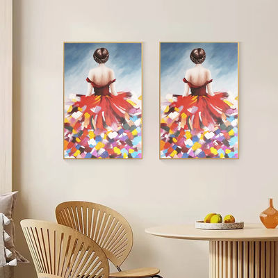 Custom Design Hand Painted Realist Portrait Oil Painting On Canvas For Living Room Decoration