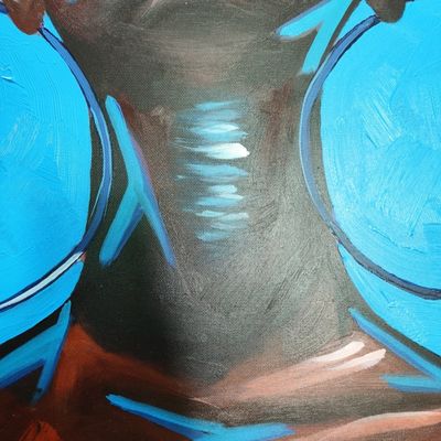 Hand Painted Figure Portrait Dancer Oil Painting for Customized Popular Home Decor Design Wall Hanging Decoration Artwork