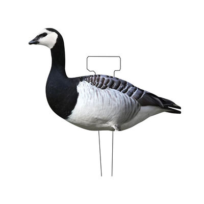 Waterproof Lifelike Silhouette Geese Decoy 1200g With Matte Black Coated Stake