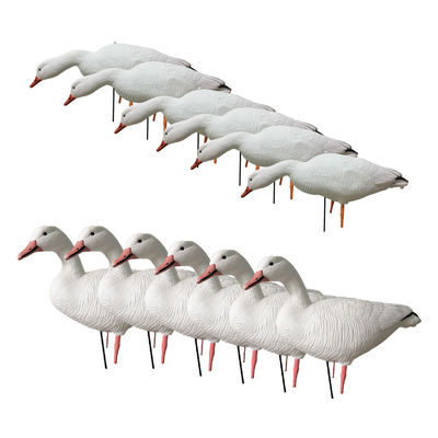 76x23x23cm EVA Foam Floating Snow Goose Decoys Full Body Customized For Hunting