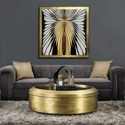 Framed Hand Painted Modern Abstract Canvas Art Oil Painting Living Room Decor