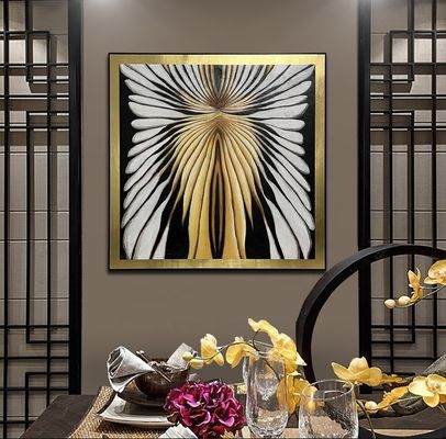 Framed Hand Painted Modern Abstract Canvas Art Oil Painting Living Room Decor