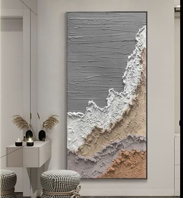 3D Metal Painting Hand Painted Relief Wall Art Craft Resin Painted Oil Painting for Home Decor Arts Print Method 6 Color