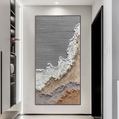3D Metal Painting Hand Painted Relief Wall Art Craft Resin Painted Oil Painting for Home Decor Arts Print Method 6 Color