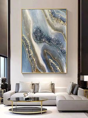 3D Abstract Oil Handmade Canvas Wall Art Painting Framed Luxury for Wall Decor
