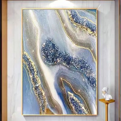 3D Abstract Oil Handmade Canvas Wall Art Painting Framed Luxury for Wall Decor
