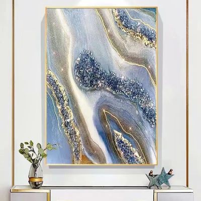 3D Abstract Oil Handmade Canvas Wall Art Painting Framed Luxury for Wall Decor