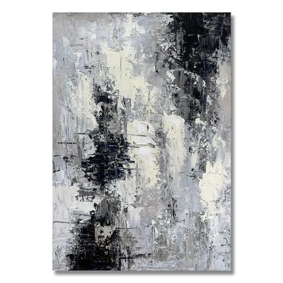 Handpainted Large Acrylic Wall Art Oil Painting on Abstract Art Artwork with Canvas Support Base and 6 Color Print Method