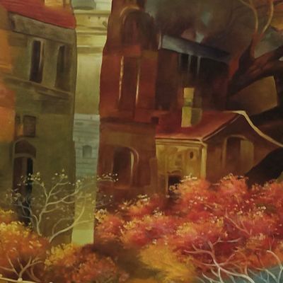 OEM Hand Painted Abstract Oil Painting on Canvas for Room Wall Art Decor