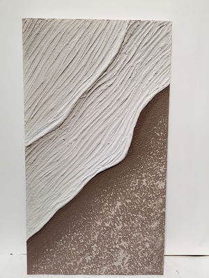 Creative 3d Relief Painting Medium Oil Handpainted Sea Wave Texture Sandstone Painting Modern Home Decoration Wall Art Craft