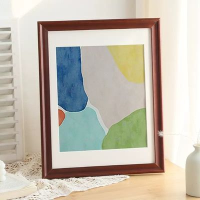 Nordic Style Oil Painting Photo Frame Square 10x10 Inch Tabletop Frames For Photos