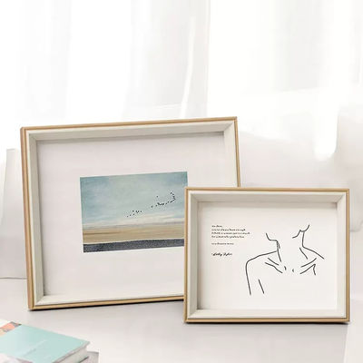 Creative Hollow Combination Small Picture Frames Custom Logo MDF Wooden Triptych Frame