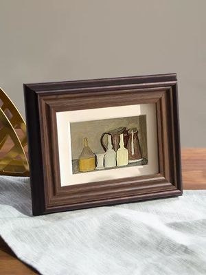 Creative Hollow Combination Small Picture Frames Custom Logo MDF Wooden Triptych Frame