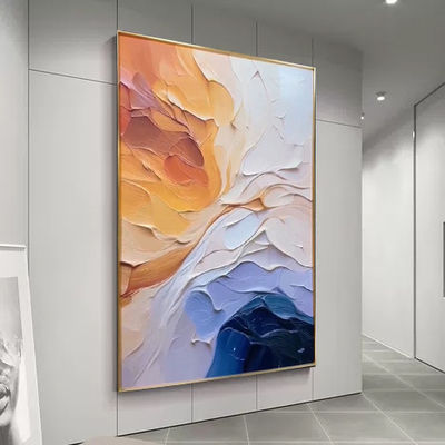Customized Abstract Colorful Hand Painted Oil Painting 3D Wall Art For Home Decoration