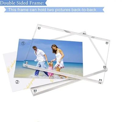Digital Printing Clear Glass Picture Decoration Frame Double Sided For Still Life Decor