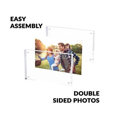 Digital Printing Clear Glass Picture Decoration Frame Double Sided For Still Life Decor