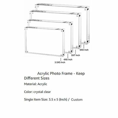 Digital Printing Clear Glass Picture Decoration Frame Double Sided For Still Life Decor