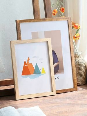 Custom Multi Size Solid Wood Picture Frames Photo Artwork Display Frame