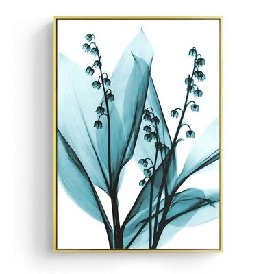 Abstract Floral Oil Painting Print on Canvas for Living Room Wall Decoration Medium Oil