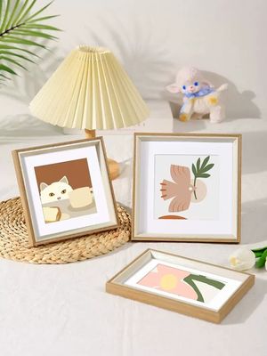 Mdf Personalized Wooden Painting Frame Wall Art Floater Frame For Display Picture