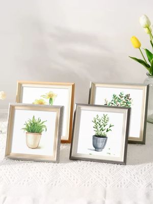 Modern Small Wooden Picture Frames MDF Wooden Wall Art Floater Frame For Home Decor