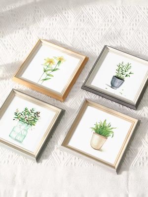 Modern Small Wooden Picture Frames MDF Wooden Wall Art Floater Frame For Home Decor
