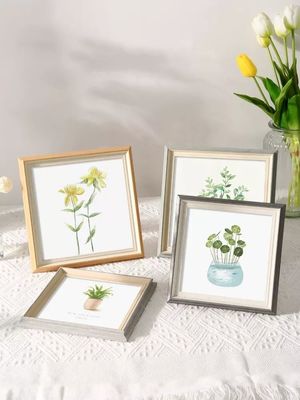 Modern Small Wooden Picture Frames MDF Wooden Wall Art Floater Frame For Home Decor