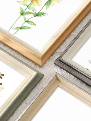Modern Small Wooden Picture Frames MDF Wooden Wall Art Floater Frame For Home Decor