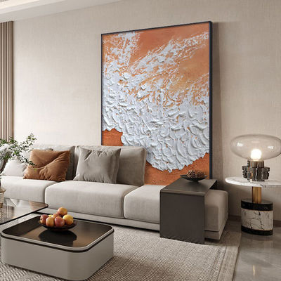 Custom Boat Beach Palette Knife Hand Painted Scenery Oil Painting on Canvas for Wall Decor