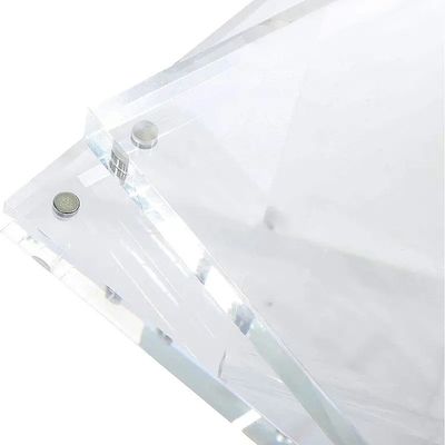 Floating Acrylic Picture Frames See Through Magnetic Block Photo Frame Customized Size