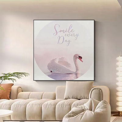 Custom Luxury Home Decor White Swan Relief Painting Oil Painting Wall Art Decoration Relief Artwork Paintings On Canvas