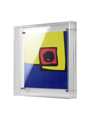 OEM Transparent Small Picture Frames Double Sided 30.5x30.5cm Plastic Photo Frame