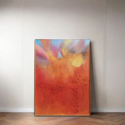 Abstract Style Colorful Oil Painting Simple Home Decor Landscape 3D Relief Painting Art Modern