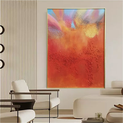 Abstract Style Colorful Oil Painting Simple Home Decor Landscape 3D Relief Painting Art Modern