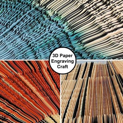 6 Color Handmade Abstract Art Paintings Wall Arts 3D Home Crafts Customized Size