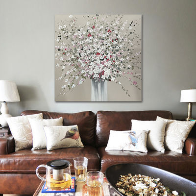 Modern Textured Canvas Oil Painting Handpainted Canvas Wall Art Customized Size Accepted