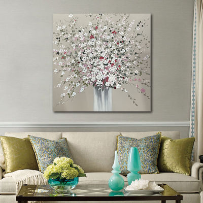 Modern Textured Canvas Oil Painting Handpainted Canvas Wall Art Customized Size Accepted