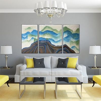 6 Color Print Abstract Still Life Wall Art 3D Handmade Framed Wall Painting Home Decor