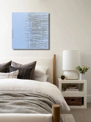 Abstract Style Vertical Stripes Thick Texture Canvas Painting A Statement Piece for Your Home