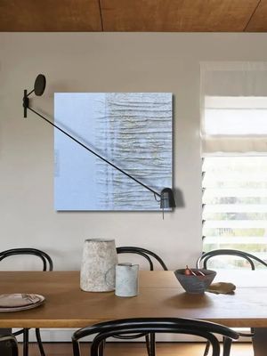 Abstract Style Vertical Stripes Thick Texture Canvas Painting A Statement Piece for Your Home