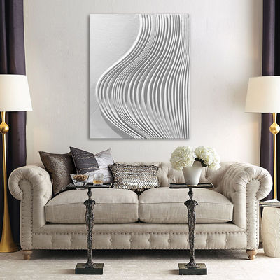 100% Handmade White Artist Painting Engraving Craft for Interior Art Wall Decorations