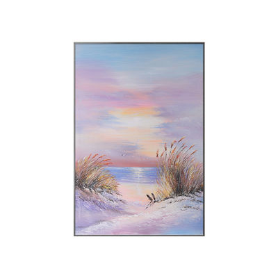 Customized Size Accepted Hand Painted Art Decor Painting Modern Textured Canvas Landscape Oil Painting for Living Room