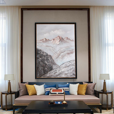 Customized Size Accepted Hand Painted Canvas Oil Painting Wall Art Decor for Modern Textured Canvas Landscape