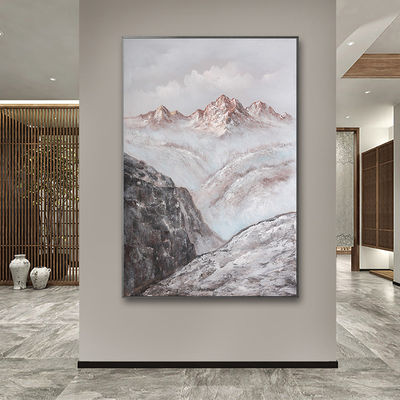 Customized Size Accepted Hand Painted Canvas Oil Painting Wall Art Decor for Modern Textured Canvas Landscape